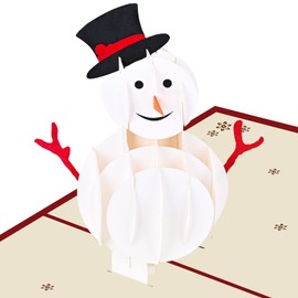 Christmas Cards 3D Christmas Cards with Envelope Set Nostalgia Pop Up Card Christmas Funny Postcards Christmas Snowman Card for Friends Children Family