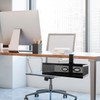 QWORK® Under Desk Storage Under Desk Organizer 360° Rotating Clamp