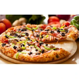 Samuel Groves 14.5" Pizza Pan Perforated Carbon Steel Chip Crispier Tray by Chabrias LTD
