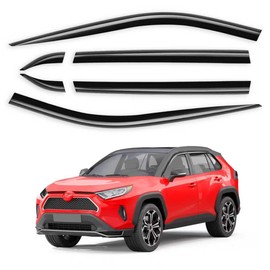 Saleago 6pcs Tape-On Window Rain Guards Fit for Toyota RAV4 2019-2025, Extra Durable Window Visors for RAV 4 Window Deflectors Vent Visors Vent Shades Car Accessories-6pcs