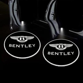 KLIFE LIMITED 2Pcs LED Car Door Welcome Light HD Projector Lamp Accessories For Honda Civic Fit Accord City Vezel CR-V S660 Odyssey HR-V:_BENTLEY