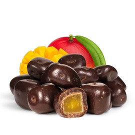 It'S Delish Dark Chocolate Covered Dried Mango by It's Delish, Bulk Bag 12 Oz