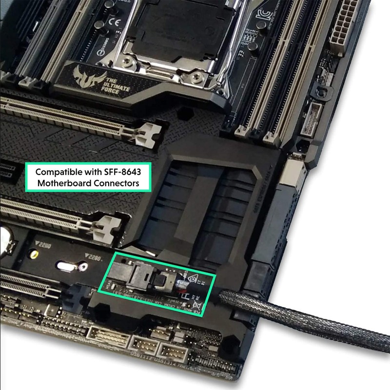 LINKUP Internal 12G U.2 Cable (85Ω 85 ohms PCIE3.0 Mini