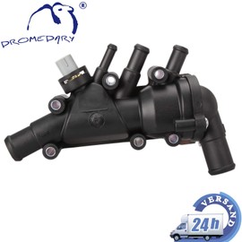 Dromedary XS6E8A586AG Coolant Thermostat Housing Thermostat with Housing Seal Temperature Sensor Fiesta V Van KA RB Street KA RL2