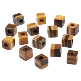 mookaitedecor Natural Gemstone Beads with Large Hole Loose Charm Beads for Jewellery Making DIY Projects – Pack of 20