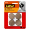 Scotch Gripping Pads, 8 Pcs, 1.5" inch Round Pads, Self-Adhesive,
