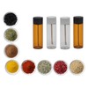 HNOYGNU 5 Pcs Leak-proof Mini Glass Bottles Set, Portable Travel