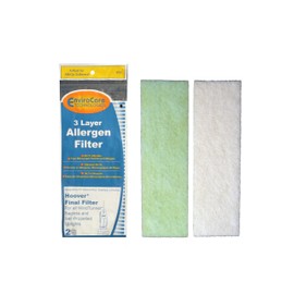 EnviroCare Premium Replacement 3 layer Final Vacuum Cleaner Filters made to fit Hoover WindTunnel Self Propelled, Bagless, Upright, Widepath, Empower, Foldaway, PowerMax Vacuum Cleaners, 2 Filters