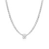 EFHARIS Women Good Luck Multi Strand Necklace with Charm Platinum