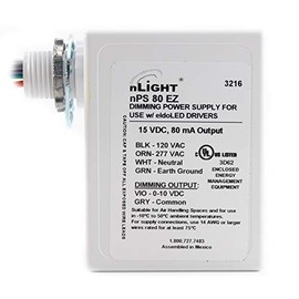 Lithonia Lighting NPS-80-EZ Dimming Power Pack 120/240/277 Volt AC 40 Milli-Amp Output