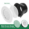 Soffit Vents 4 Inch, Round Exhaust Air Vent Cover with