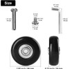 4pcs Suitcase Replacement Wheels,50mmx18mm Luggage Replacement Wheels,Luggage Suitcase Wheels Replacement