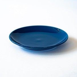 Saikaitoki 13205 Hasami Ware Common Plate, Dish, Navy, Diameter: Approx. 5.9 inches (15 cm), Microwave, Dishwasher Safe, Made in Japan