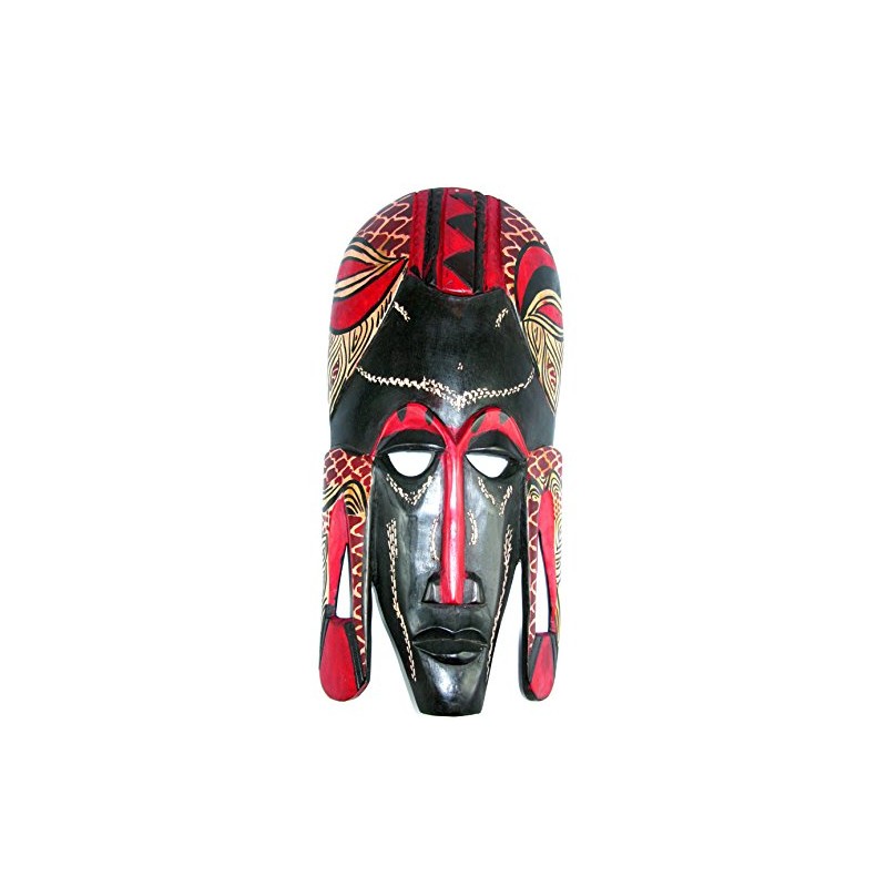 African Mask Traditional Maasai Traditional Mask Large Kenya 15" /