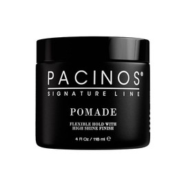 Pacinos Pomade - Lightweight Hair Pomade with Moisture Lock and Natural Oils for Sculpted Styles and Glossy Finish on Wavy, Straight or Coarse Hair - Polished Slick Hydrated Haircare:_4 oz