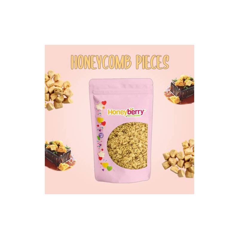 Plain Crunchy Honeycomb Pieces - 5-10mm - 100g - Vegan