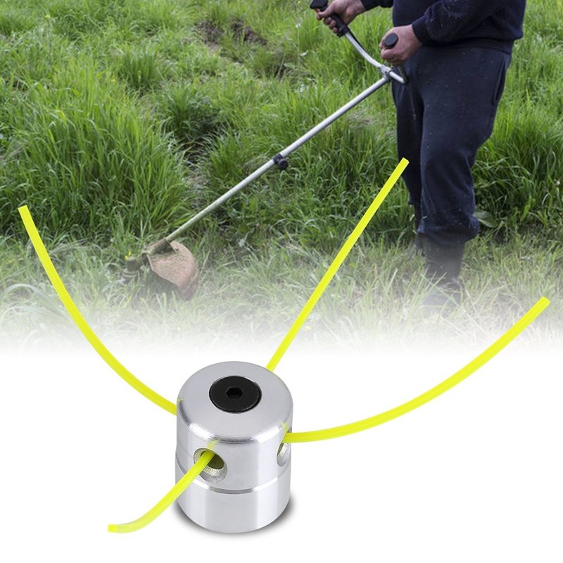 Grass Trimmer Heads,Brush Cutter Accessories,Universal Aluminium Trimmer with Strimmer Line