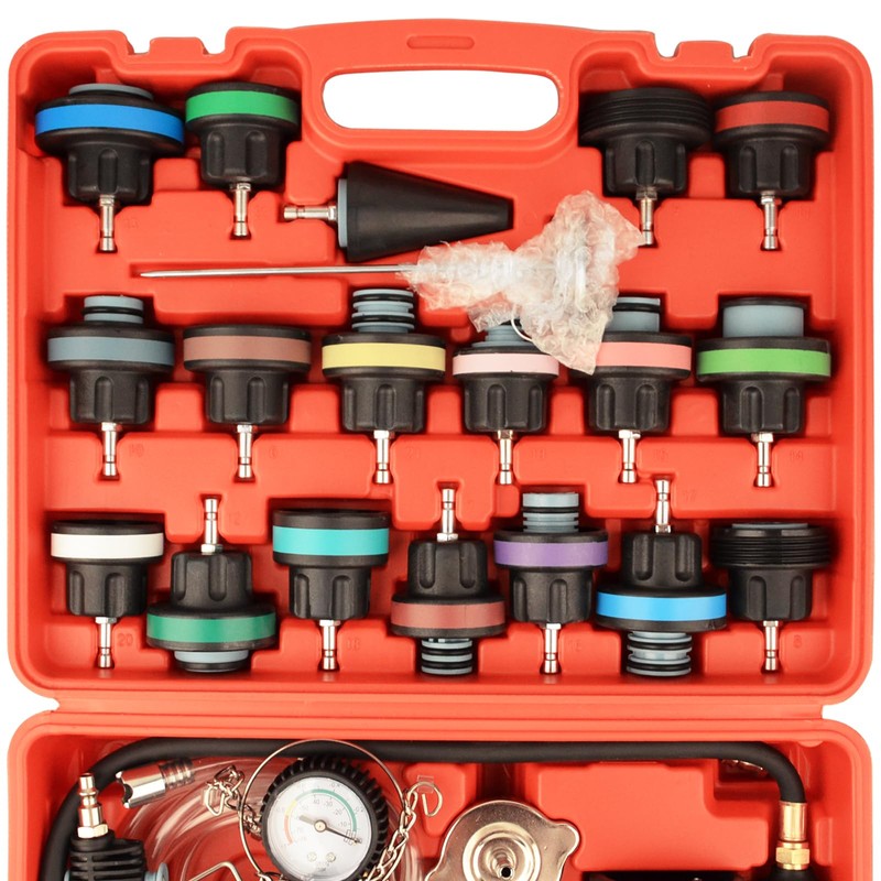 DAYUAN 28pcs Universal Radiator Pressure Tester Kit, coolant Pressure Tester
