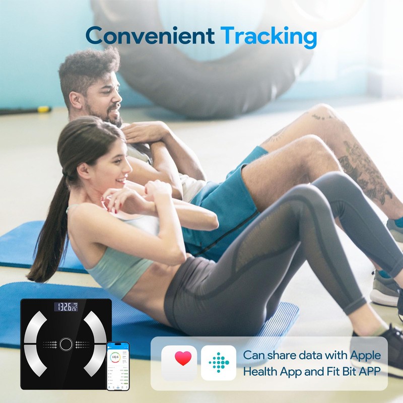 Smart Body Fat Scale Wireless Digital Weight Scale – Measures