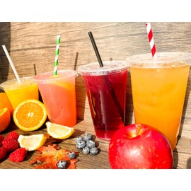 Earth's Natural Alternative Paper Straw, Green Stripe, 250 Count, 7.75" Length, 6mm Diameter