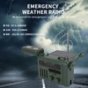 Dpofirs Emergency Hand Crank Solar Radio, AM FM Weather Radio