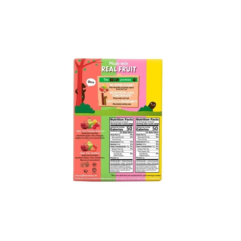 Bear Fruit Splits Juice – No Added Sugar, Made with
