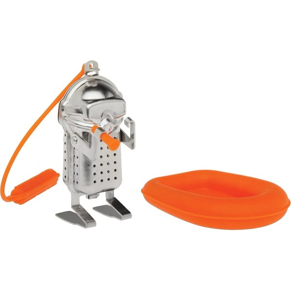 HIC Tea Infuser with Drip Tray, Scuba Diver and Raft,