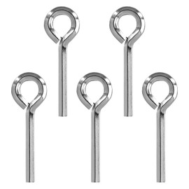 Litoexpe 5 Pcs 7/32 Inch Standard Hex Dogging Key with Full Loop, Solid Allen Wrench Door Key for Push Bar Panic Exit Devices (Silver)