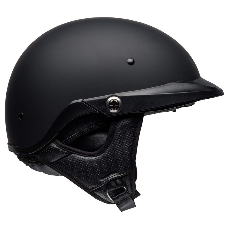 Bell Pit Boss Open-Face Motorcycle Helmet (Solid Matte Black, Medium)