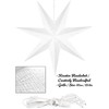 BRUBAKER 60 cm Paper Christmas Star for Hanging - Window