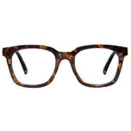 Jectieey Blue Light Blocking Glasses for Women Men, Fashion Squre Anti Eyestrain Glasses for Computer Gaming/Reading/TV(tortoise)