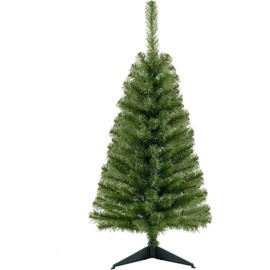 JXITON 3ft Artificial Christmas Tree,Green Tabletop Christmas Pine Tree with Metal Stand Base for Christmas Home Office Holiday Decoration,Green