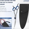 Doscpe Curved Dog Grooming Scissors 7.28 inches Round Tips Pet