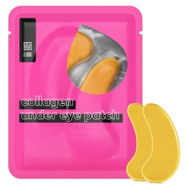 LE GUSHE Under Eye Mask & Under Eye Patches (30 Pairs) - Gold Eye Mask with Collagen & Amino Acid, Cooling Eye Care for Wrinkles, Puffy Eyes & Dark Circles, Brightening Skincare