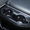 SQQP Center Console Rear Cup Holder Trim Cover, ABS Interior