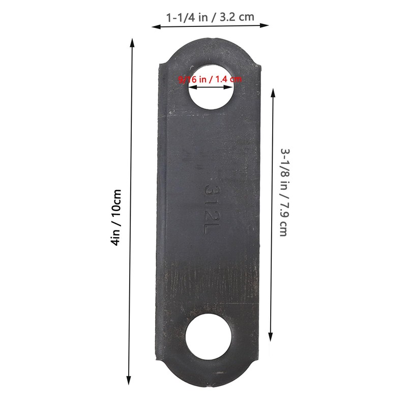 Heavy Duty Steel Link Double Eye for Trailer Spring Shackle