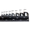 500 x 9mm Black K Type Round Cable Clips