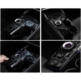 Kadore for 2023 2024 2025 Kia Sportage Hybrid SUV Carbon Fiber Style Interior Gear Shift Panel Frame Cover Trim LHD (Electronic Gear Only) 2pc
