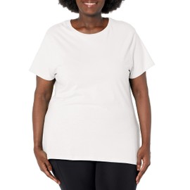 Just My Size Plus-Size Pure Cotton Jersey T-Shirt, Wide Classic Crewneck Tee for Women