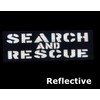 8.5x3 High Visibility Reflective SAR Search and Rescue Black Patch