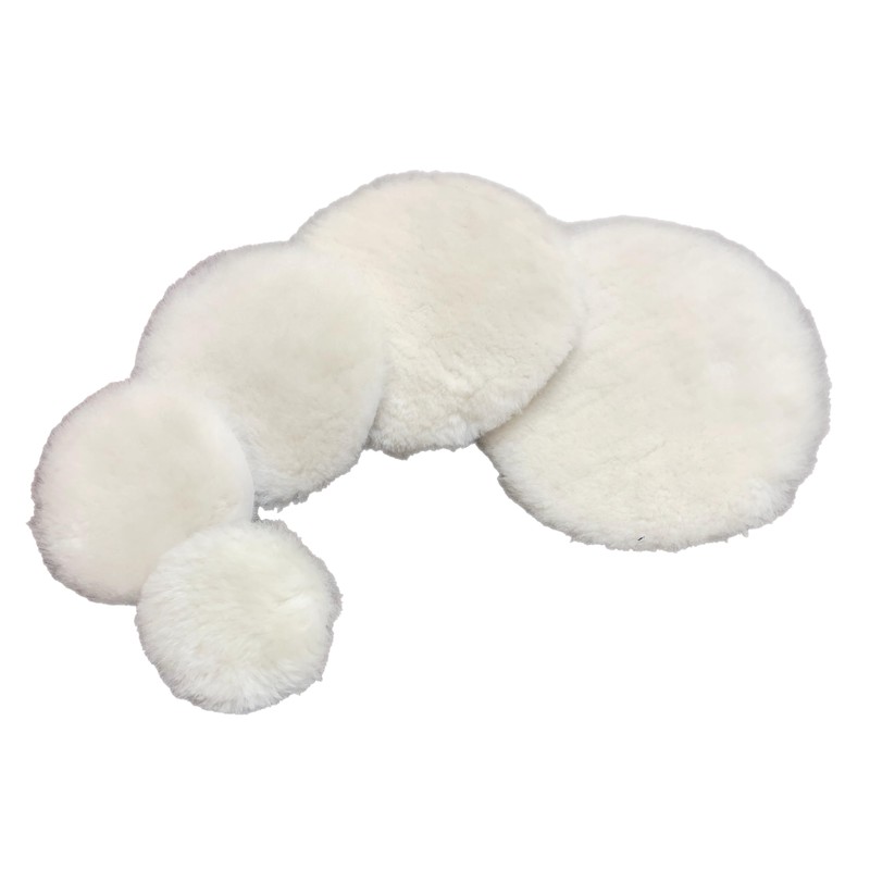 Lambswool Polishing Pads Sheepskin Buffing Pads, Lambs Wool Cutting Pads