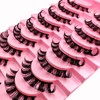 10 Pairs of 3D Artificial Eyelashes Russian False Natural Look