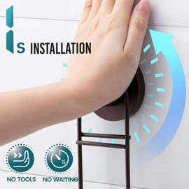 TAILI Shower Soap Dish with Drain with Hook, Max Hold 5 kg, Stainless Steel Soap Dishes No Drilling, Bathroom Soap Holder, Wall Mounted, Double Soap Holder with Suction Cup, Sponge Holder, Brown