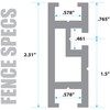 Fulton Universal Aluminum Miter Gauge Fence with an Aluminum Flip