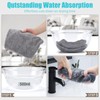 OWLMATE Pack of 4 Microfibre Hair Towels, Microfibre Towels, Hair