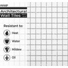 VViViD 11 Sheets Peel and Stick White Gloss Faux Ceramic