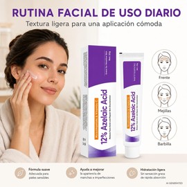 Crema Facial con Ácido Azelaico 12% Niacinamida Vitamina C 3 Piezas 60g Bálsamo facial en barra con textura suave para rutina diaria