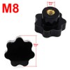 Greluma 14pcs M8 Knurled Thread Clamping Knob, Star Handle, Star