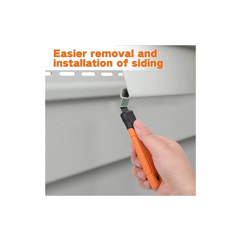 Vinyl Siding Removal Tool - Extra Long Handle, Steel Blade,