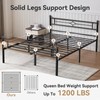 BedsPick Queen Bed Frame with Headboard and Footboard, Metal Platform
